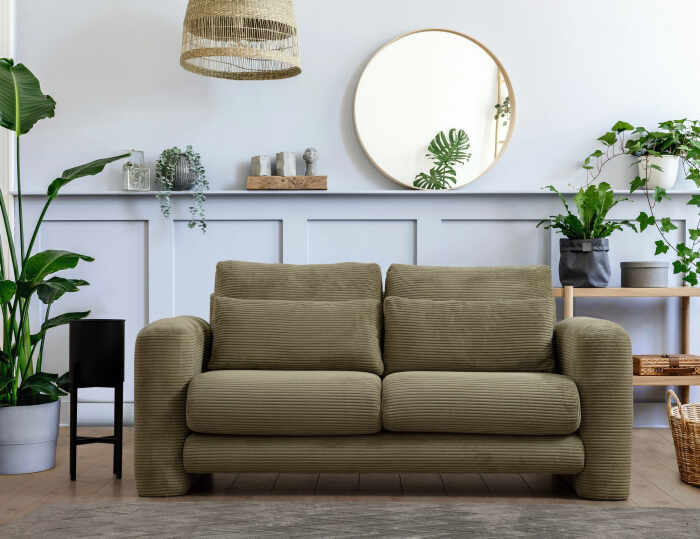 Canapea cu 2 locuri, Lily Verde - 2